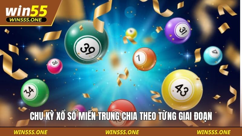 Lọc Cầu Lô Bằng XSMT - Đọc Vị Nhịp Số Miền Trung Win55 3 Chu kỳ xổ số miền Trung chia theo từng giai đoạn
