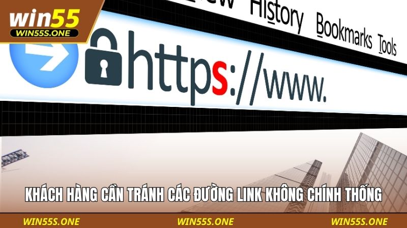 miễn trừ trách nhiệm 1 Khách hàng cần tránh các đường link không chính thống